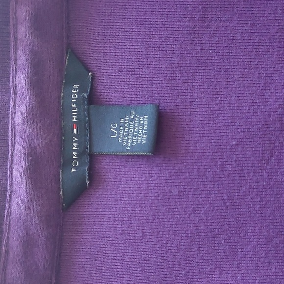 "Tommy Hilfiger" size L, polo shirt, purple color - Picture 5 of 7